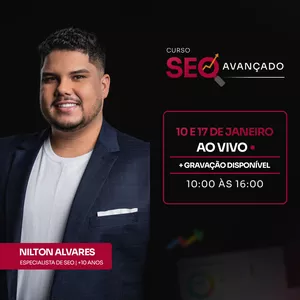 Imagem de capa para o Evento online Curso de SEO com Nilton Alvares - 2º edição