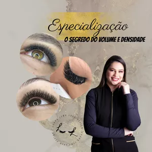 Imagem do curso Especialização - O segredo do Volume e Densidade - Curso de extensão de cílios