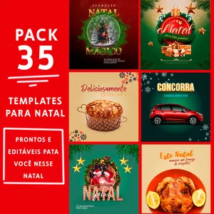 Imagem de capa para o Ebook PACK NATAL-CANVA