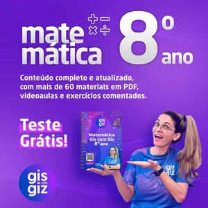 Imagem de capa para o Curso online Matemática 8º ano Gis com giz