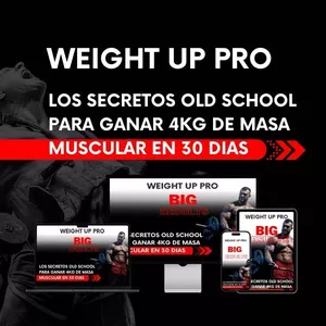 Imagen de portada para Curso online WEIGHT UP PRO- Descubra los secretos de los culturista Old School para ganar hasta 4 kilos de masa muscular 