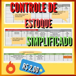 Imagem de capa para o Ebook PLANILHA DE CONTROLE DE ESTOQUE