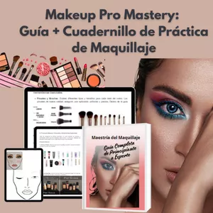 Imagen de portada para Ebook Makeup Pro Mastery: Guía + Cuadernillo de Práctica de Maquillaje