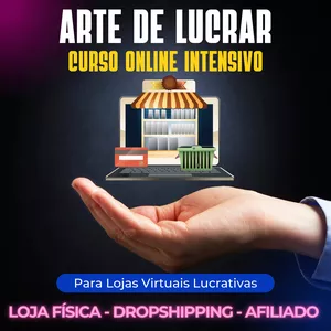 Imagem de Arte de Lucrar: Curso Online Intensivo para Lojas Virtuais Lucrativas criado por Lykodan na hotmart