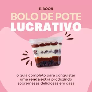 Imagem de capa para o Ebook Bolo no Pote Lucrativo