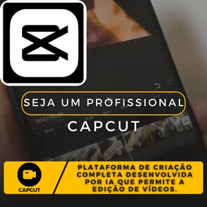 Imagem de capa para o Ebook Curso CapCut - Video aulas em plataforma externa.