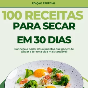 Imagem de capa para o Ebook 30 dias de receitas saudáveis para emagrecer e se sentir bem!