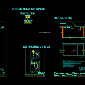 Imagem de capa para o Curso online Projeto de Esgoto sanitário residencial em DWG (AutoCAD) com principais blocos (conexões PVC)