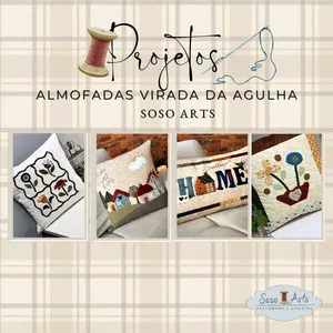 Imagem de capa para o Ebook Projetos Almofadas Virada da Agulha