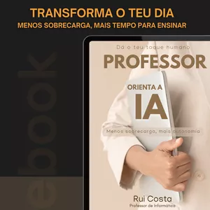 Imagem de capa para o Curso online Professor Orienta a IA + Kit de Bónus (1 Ano)