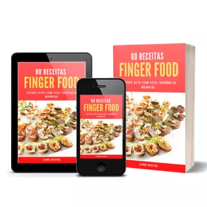 Imagem de capa para o Ebook Receitas Finger Foods Incríveis - V1P