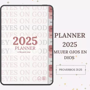 Imagen de portada para Ebook PLANNER 2025 MUJER OJOS EN DIOS