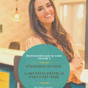 Imagem de capa para o Ebook Pãezinhos do bem: 25 receitas práticas e saudáveis para seu bebê e você!