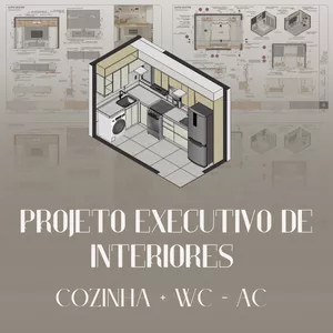 Imagem de capa para o Ebook Projeto executivo de Interiores - COZINHA AC 