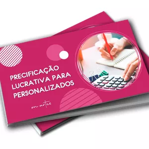 Imagem de capa para o Ebook Precificação Lucrativa para Personalizados