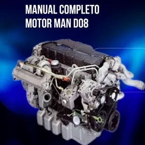 Imagem de capa para o Ebook Manual Completo Motor MAN D08 de 4,6L
