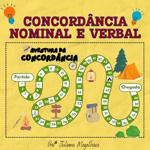 Imagem de capa para o Ebook Tabuleiro Concordância Nominal e Verbal