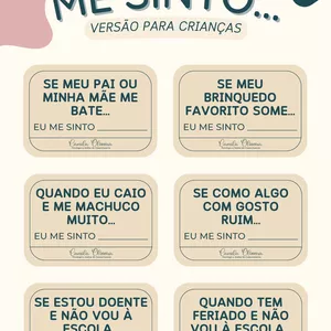 Imagem de capa para o Ebook Me sinto... *versão infantil* 