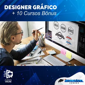 Imagem do curso DESIGNER GRÁFICO + 8 Cursos Brindes