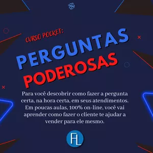 Imagem de capa para o Curso online PERGUNTAS PODEROSAS NO ATENDIMENTO 
