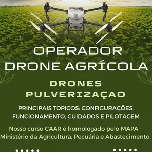 Imagem de capa para o Curso online Curso Aplicador Aero agrícola Agro
