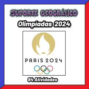Imagem de capa para o Ebook 84 Atividades sobre as Olimpíadas 2024 📚🏅