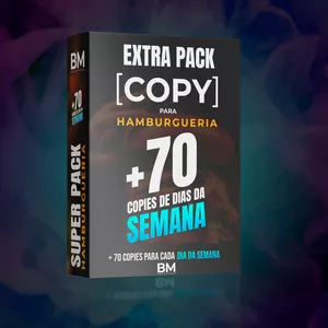 Imagem de capa para o Ebook + 70 Copies com tema de Dias da Semana