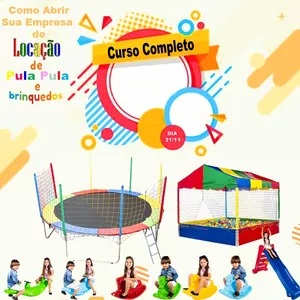 Imagem de capa para o Curso online Como Lucrar com Locação de Brinquedos: Cama Elástica, Piscina de Bolinha, Totó, Entre Outros.