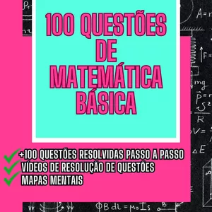 Imagem de capa para o Ebook 100 questões comentadas de matemática