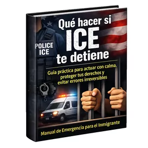 Imagen de portada para Ebook Qué hacer si ICE te detiene: Manual de emergencia para el inmigrante