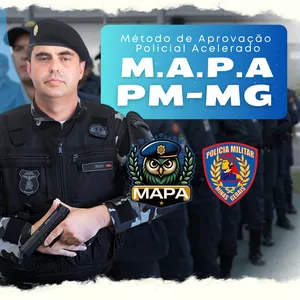 Imagem do curso MAPA PMMG: Método de Aprovação Policial Acelerado na Polícia Militar de Minas Gerais