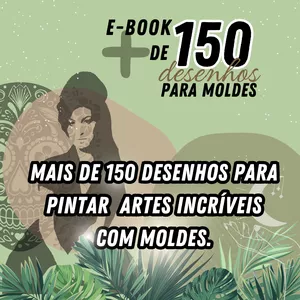 E-book + de 150 desenhos para moldes (stencil) por Elaine Almeida - Efêmera