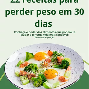 Imagem de capa para o Ebook 22 receitas para perder peso em 30 dias 
