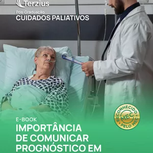 Imagem de capa para o Ebook E-book: Importância de comunicar Prognóstico em Cuidados Paliativos