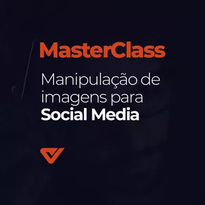 Imagem de capa para o Curso online MasterClass Manipulação de imagens para Social Media