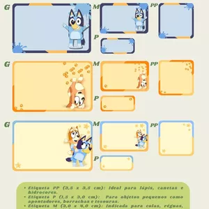 Imagem de capa para o Curso online Kit Volta às Aulas Aventura com Bluey e Bingo