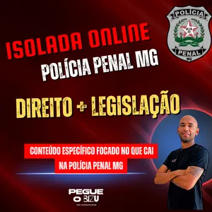 Imagem de capa para o Curso online Isolada Direito e Legislação Polícia Penal MG