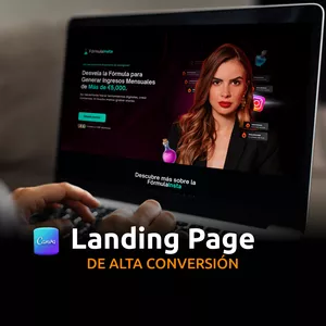 Imagen de portada para Curso online Plantilla Landing Page: Página web en Canva 
