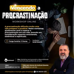 Imagem de capa para o Evento online Vencendo a Procrastinação