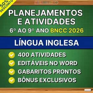 Imagem do curso LÍNGUA INGLESA - Planejamentos e Atividades - 6º ao 9º ano - BNCC 2026