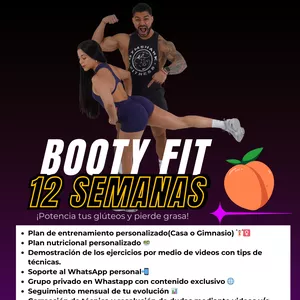 Imagen de portada para Curso online Programa Booty fit 12 semanas