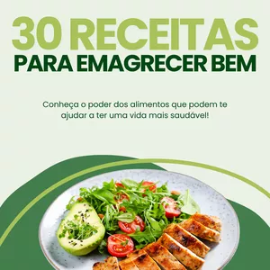 Imagem de capa para o Ebook 30 receitas para emagrecer bem