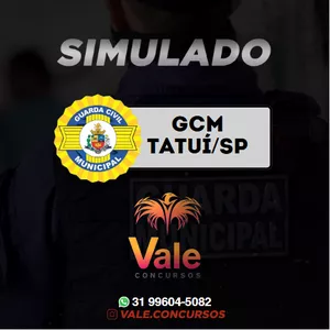 Imagem de capa para o Curso online Pacote de Simulados GCM Tatuí - SP