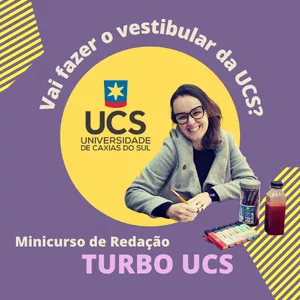Imagem de capa para o Curso online Turbo UCS | Especial de Redação com Prof. Morgana Säge