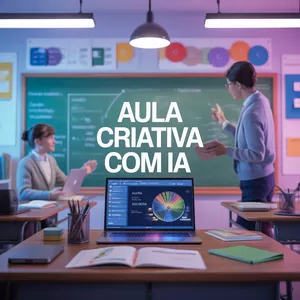 Imagem de capa para o Curso online AULA CRIATIVA COM IA
