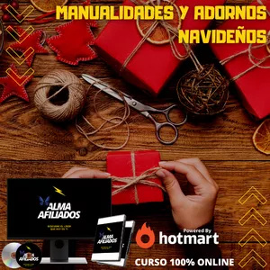Imagen de portada para Curso online Curso de manualidades navideñas 