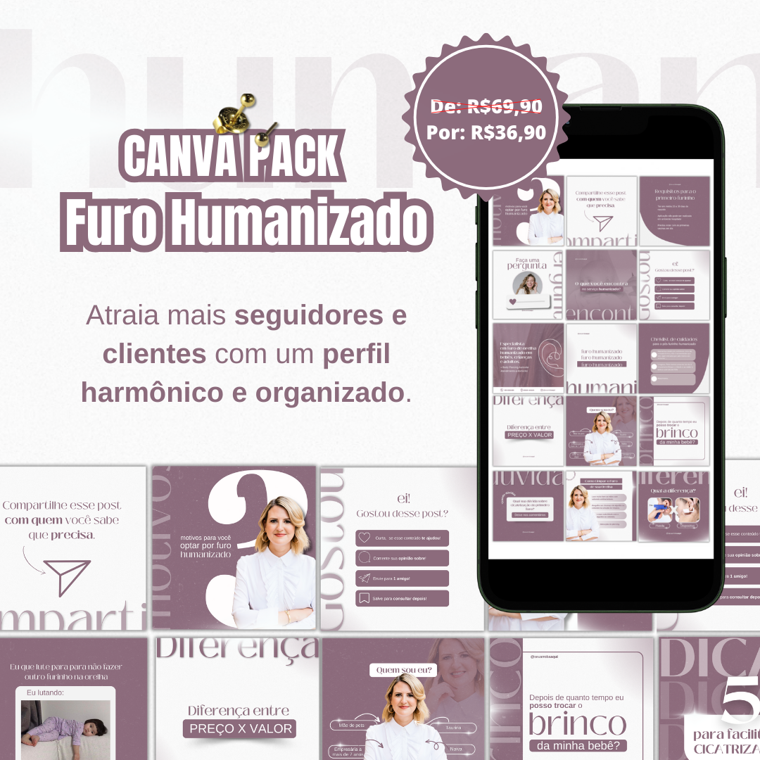 Imagem do curso Canva Pack Furo Humanizado