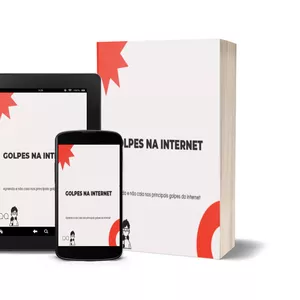 Imagem de capa para o Ebook Golpes na Internet