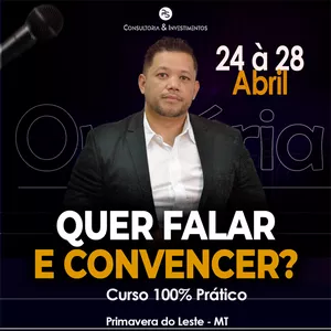 Imagem de capa para o Evento presencial Curso de Oratória - Comunicação de Alta Performance 