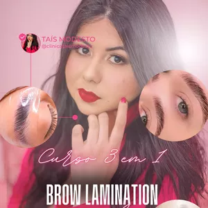 Curso Curso de Brow Lamination Lucrativo MTM 3 em 1  Método Taís Modesto